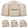 imageVEVOR Pop up Screen House Tent Gazebo 6 x 6 ft 46 Person SUV Tailgate Tent Portable Screened in Canopy with Carry Bag Netting Sides for Car Camping Garden Patio Backyard Outdoor ActivitiesBeige Sidewalls for Popup Tent
