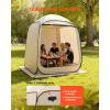 imageVEVOR Pop up Screen House Tent Gazebo 6 x 6 ft 46 Person SUV Tailgate Tent Portable Screened in Canopy with Carry Bag Netting Sides for Car Camping Garden Patio Backyard Outdoor ActivitiesBeige Sidewalls for Popup Tent