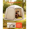 imageVEVOR Pop up Screen House Tent Gazebo 6 x 6 ft 46 Person SUV Tailgate Tent Portable Screened in Canopy with Carry Bag Netting Sides for Car Camping Garden Patio Backyard Outdoor ActivitiesBeige Sidewalls for Popup Tent