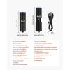 imageVEVOR Rechargeable Keychain Flashlight Mini LED Flashlight with 13 Lighting Modes Portable Pocket Flashlight with Clip Magnetic Tail ampamp 180 Rotating Head for Everyday Carry Camping Emergencies2 Lighting Modes