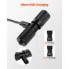 imageVEVOR Rechargeable Keychain Flashlight Mini LED Flashlight with 13 Lighting Modes Portable Pocket Flashlight with Clip Magnetic Tail ampamp 180 Rotating Head for Everyday Carry Camping Emergencies2 Lighting Modes