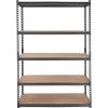 imageVEVOR Storage Shelving Unit 5Tier Adjustable Storage Shelves 48quot L x 24quot W x 72quot H Heavy Duty Garage Storage Shelves Metal Shelves for Kitchen Pantry Basement Bathroom Laundry48 L x 18 W x 72 H