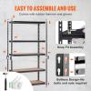 imageVEVOR Storage Shelving Unit 5Tier Adjustable Storage Shelves 48quot L x 24quot W x 72quot H Heavy Duty Garage Storage Shelves Metal Shelves for Kitchen Pantry Basement Bathroom Laundry48 L x 18 W x 72 H