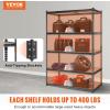 imageVEVOR Storage Shelving Unit 5Tier Adjustable Storage Shelves 48quot L x 24quot W x 72quot H Heavy Duty Garage Storage Shelves Metal Shelves for Kitchen Pantry Basement Bathroom Laundry48 L x 24 W x 72 H