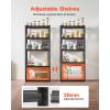 imageVEVOR Storage Shelving Unit 5Tier Adjustable Storage Shelves 48quot L x 24quot W x 72quot H Heavy Duty Garage Storage Shelves Metal Shelves for Kitchen Pantry Basement Bathroom Laundry16 D x 32 W x 72 H