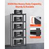 imageVEVOR Storage Shelving Unit 5Tier Adjustable Storage Shelves 48quot L x 24quot W x 72quot H Heavy Duty Garage Storage Shelves Metal Shelves for Kitchen Pantry Basement Bathroom Laundry16 D x 32 W x 72 H