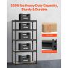 imageVEVOR Storage Shelving Unit 5Tier Adjustable Storage Shelves 48quot L x 24quot W x 72quot H Heavy Duty Garage Storage Shelves Metal Shelves for Kitchen Pantry Basement Bathroom Laundry16 D x 32 W x 628