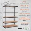imageVEVOR Storage Shelving Unit 5Tier Adjustable Storage Shelves 48quot L x 24quot W x 72quot H Heavy Duty Garage Storage Shelves Metal Shelves for Kitchen Pantry Basement Bathroom Laundry48 L x 24 W x 72 H