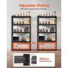 imageVEVOR Storage Shelving Unit 5Tier Adjustable Storage Shelves 48quot L x 24quot W x 72quot H Heavy Duty Garage Storage Shelves Metal Shelves for Kitchen Pantry Basement Bathroom Laundry18 D x 40 W x 72 H