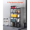 imageVEVOR Storage Shelving Unit 5Tier Adjustable Storage Shelves 48quot L x 24quot W x 72quot H Heavy Duty Garage Storage Shelves Metal Shelves for Kitchen Pantry Basement Bathroom Laundry18 D x 36 W x 72 H