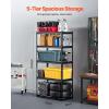 imageVEVOR Storage Shelving Unit 5Tier Adjustable Storage Shelves 48quot L x 24quot W x 72quot H Heavy Duty Garage Storage Shelves Metal Shelves for Kitchen Pantry Basement Bathroom Laundry16 D x 32 W x 628