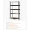 imageVEVOR Storage Shelving Unit 5Tier Adjustable Storage Shelves 48quot L x 24quot W x 72quot H Heavy Duty Garage Storage Shelves Metal Shelves for Kitchen Pantry Basement Bathroom Laundry16 D x 32 W x 628