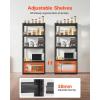 imageVEVOR Storage Shelving Unit 5Tier Adjustable Storage Shelves 48quot L x 24quot W x 72quot H Heavy Duty Garage Storage Shelves Metal Shelves for Kitchen Pantry Basement Bathroom Laundry18 D x 32 W x 72 H