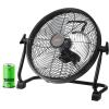 imageVEVOR 10 inch Rechargeable Battery Operated Camping Floor High Velocity Portable Outdoor Fan with Metal Frame Copper Brushless Motor 360degree Manual Rotationfor FishingTraveling Picnicking12in