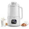 imageVEVOR 8in1 Nut Milk Maker 41 oz Soy Milk Maker Machine with 10 Blades for Homemade Oat Nut Soy Juice Milkshake Rice Cereal PlantBased Beverages with SelfCleaning Boil Water 12Hour Delay34 oz