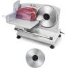 imageVEVOR Meat Slicer 75 inch 200W Electric Deli Slicer Machine with SUS420 Blade 006 inch Adjustable Thickness ETL Certified Home FoodSlicer for Meat Ham Baguett Steak67 inch150W