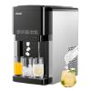 imageVEVOR Water Dispenser with Ice Maker 3in1 Countertop Water Dispenser 35 LBS24H 12 Cubes7 Min Fast Ice Making with 4 LBS Storage BulletCrushed ICES ampamp ColdWater for Home Kitchen Party
