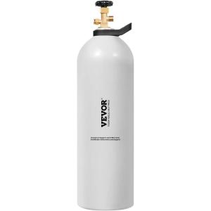 imageVEVOR CO2 Tank 10 lbs New Aluminum Alloy Cylinder CO2 Air Tank with Light Spray Coating CGA320 Valve Handle ampamp Adjustable Pressure DOT Approved Cylinder for Draft Beer Dispensing20 lbs