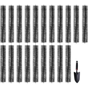 imageVEVOR Gutter Brush 433 inch Diameter 15 Feet Total Length Gutter Cleaning Tools GroundLevel Brush Leaf Guard for 5 Inch Gutters Easily Clear Roof Leaves and Debris 5 Pack60FT  525in diameter