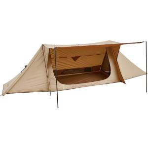 imageVEVOR Hot Tent Camping Tipi Hot Tents with Stove Jack Portable Winter Camping Tents with Snow Skirt Easy Setup Waterproof 4 Season Shelter Tents for Fishing Backpacking2 Personspole Frame