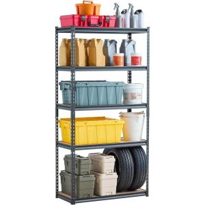 imageVEVOR Storage Shelving Unit 5Tier Adjustable Storage Shelves 48quot L x 24quot W x 72quot H Heavy Duty Garage Storage Shelves Metal Shelves for Kitchen Pantry Basement Bathroom Laundry16 D x 36 W x 714