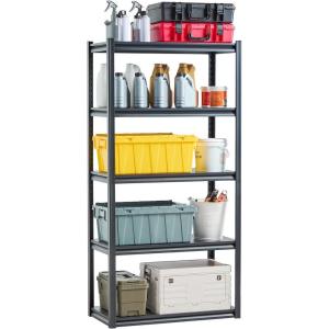 imageVEVOR Storage Shelving Unit 5Tier Adjustable Storage Shelves 48quot L x 24quot W x 72quot H Heavy Duty Garage Storage Shelves Metal Shelves for Kitchen Pantry Basement Bathroom Laundry18 D x 36 W x 72 H