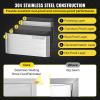 image17W x 30H x 21D Inch Stainless Steel Outdoor Kitchen Double Access Drawers Combo with 24W x 24H Inch BBQ Access Doors17W x 30H x 21D Inch