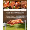 imageVEVOR Rotisserie Grill 56in Electric Rotisserie Grill Kit 8 Level Height BBQ Grills Rotisseries Kit with 132 lbs Load Capacity Asador de Puerco Stainless Steel Automatic Grilling Kits for Parties52132 lbs