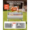 imageVEVOR Rotisserie Grill 56in Electric Rotisserie Grill Kit 8 Level Height BBQ Grills Rotisseries Kit with 132 lbs Load Capacity Asador de Puerco Stainless Steel Automatic Grilling Kits for Parties46 with Baffle