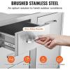 imageVEVOR Stainless Steel Cabinet Outdoor Kitchen Door Drawer Combo 295quot W x 226quot H x 217quot D Access DoorTriple Drawers Propane Drawer Adjustable Garbage Ring BBQ Island Patio Grill Station