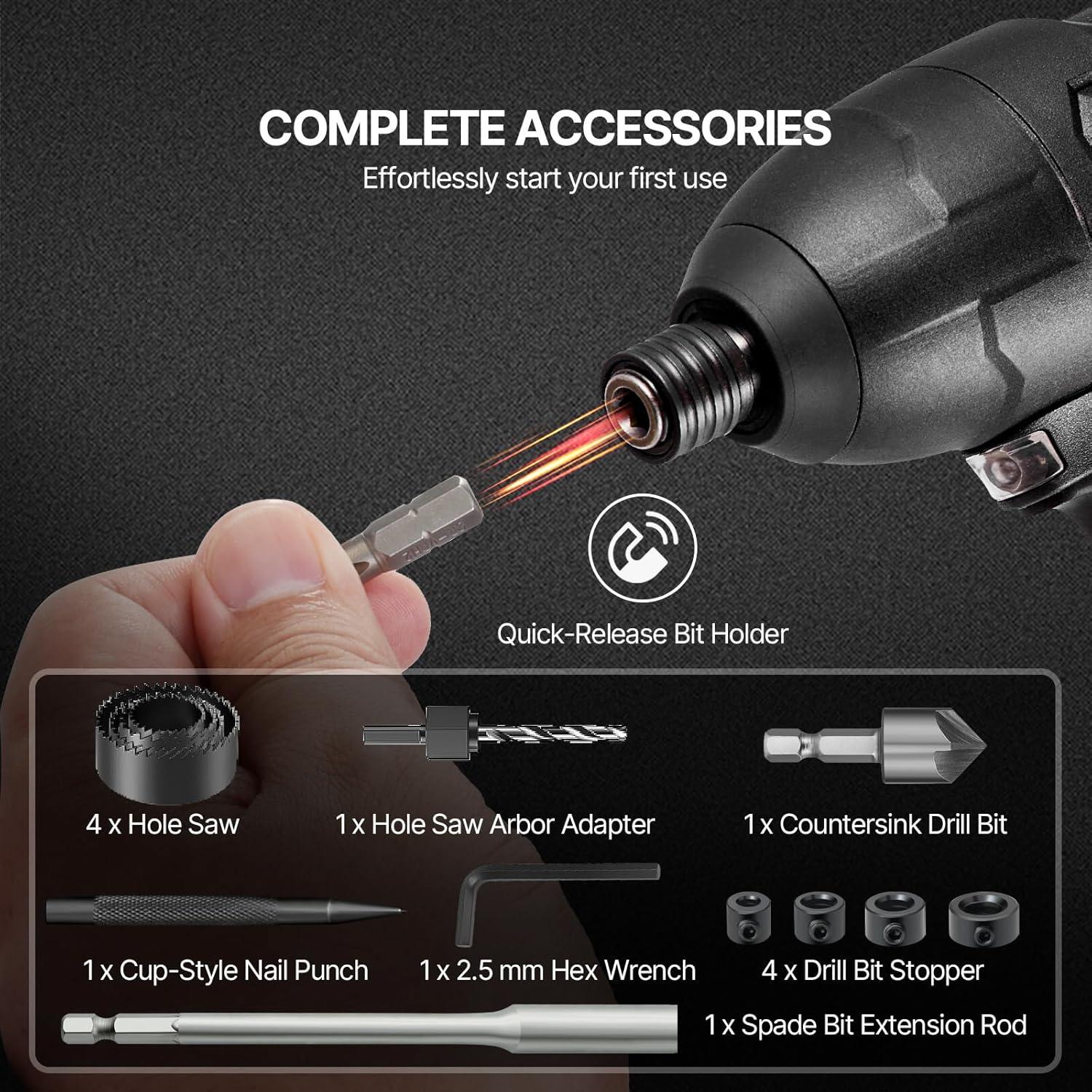 imageVEVOR Screwdriver Set 12Piece Hand Tools Set with Magnetic Tips Includes 5 Phillips and 5 Flat Head Bits ZType Bit Professional Repair Tool Kit for Sockets Furniture Home Appliances Bicycles246PCS SET