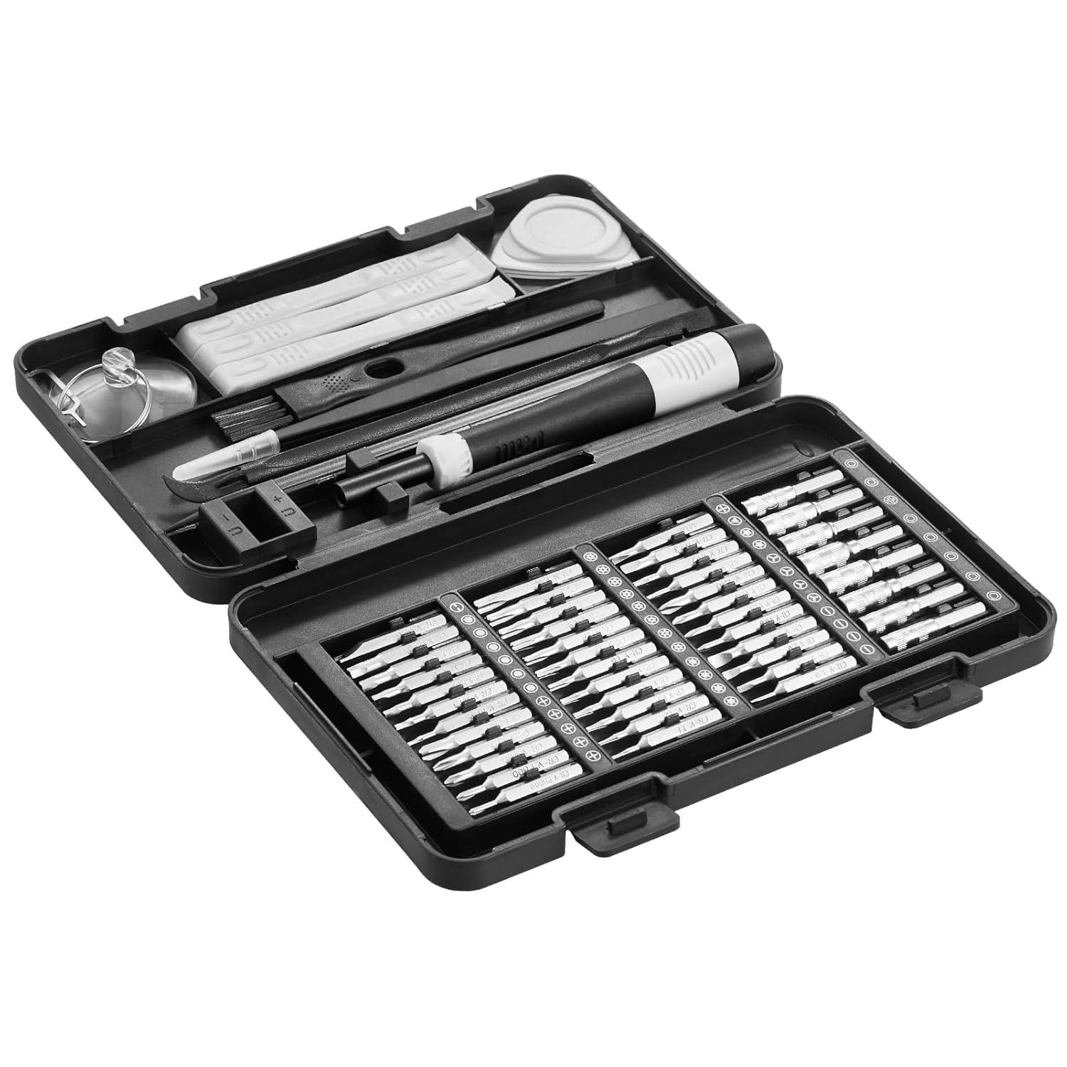 imageVEVOR Screwdriver Set 12Piece Hand Tools Set with Magnetic Tips Includes 5 Phillips and 5 Flat Head Bits ZType Bit Professional Repair Tool Kit for Sockets Furniture Home Appliances Bicycles59 in 1  With Storage Case