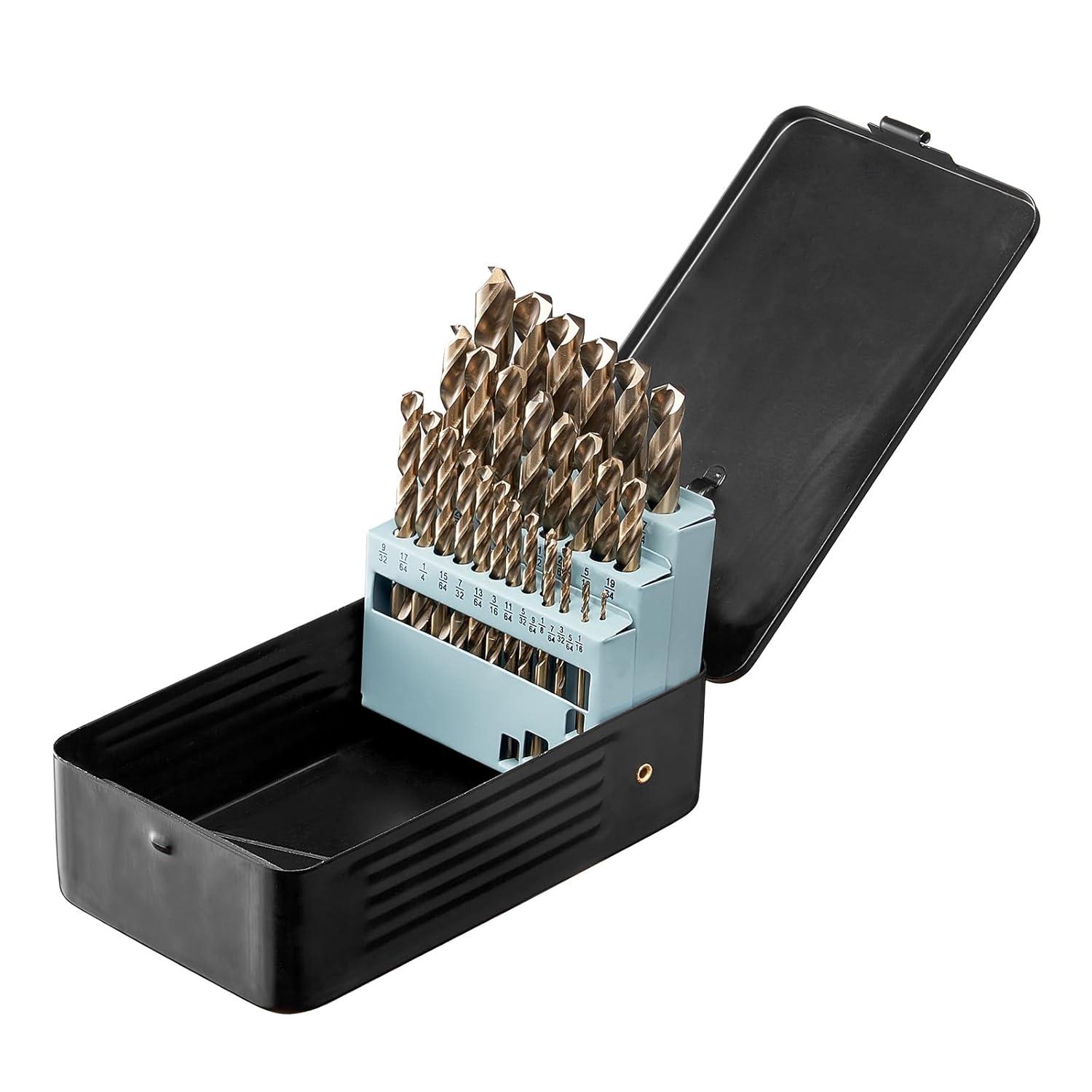 imageVEVOR Screwdriver Set 12Piece Hand Tools Set with Magnetic Tips Includes 5 Phillips and 5 Flat Head Bits ZType Bit Professional Repair Tool Kit for Sockets Furniture Home Appliances Bicycles29PCS Cobalt Drill Bit Set