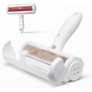 imageVEVOR Pet Hair Remover Roller Reusable DualSided Lint Roller Tool Dog and Cat Efficient Hair Cleaning Remover for Home Furniture Car Couch Carpet Seat Bedding Floor Sofa White