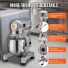 imageVEVOR Commercial Food Mixer 30Qt Commercial Mixer with 3 Adjustable Speeds 1100W Dough MixerCommercial Stand Mixer with Stainless Steel Bowl20Qt