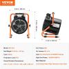 imageVEVOR Greenhouse Heater 1500W PTC Fast Heating With Overheat Protection 3Speed Setting Small Grow Tent Fan Electric Portable for Green House Flower Room WorkplaceUpgrade heater