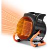 imageVEVOR Greenhouse Heater 1500W PTC Fast Heating With Overheat Protection 3Speed Setting Small Grow Tent Fan Electric Portable for Green House Flower Room WorkplacePTC