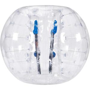 imageVEVOR Inflatable Bumper Ball 4FT5FT Body Sumo Zorb Balls for Teen 08mm Thick PVC Human Hamster Bubble Balls for Outdoor Team Gaming Play Bumper Bopper Toys for Garden Yard Park5FT Transparent