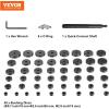 imageVEVOR 52PCS Custom Bushing Bearing amp Seal Driver Set Transmission Wheel Axle Bearing Race Seal Driver Installer Remover 1865mm amp 74mm Metric Discs Bush Removal Puller Bearing Press Tool Kit52 Piece