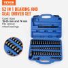 imageVEVOR 52PCS Custom Bushing Bearing amp Seal Driver Set Transmission Wheel Axle Bearing Race Seal Driver Installer Remover 1865mm amp 74mm Metric Discs Bush Removal Puller Bearing Press Tool Kit52 Piece