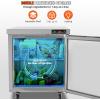 imageVEVOR 60 Commercial Refrigerator Sandwich amp Salad Prep Table 154 Cu Ft Stainless Steel Refrigerated Food Prep Station with 16 Pans Cut Board Mega Top Refrigerator for Restaurant Food Truck28W Worktop Refrigerator