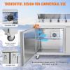 imageVEVOR 60 Commercial Refrigerator Sandwich amp Salad Prep Table 154 Cu Ft Stainless Steel Refrigerated Food Prep Station with 16 Pans Cut Board Mega Top Refrigerator for Restaurant Food Truck60W with 16 Pans