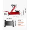 imageVEVOR Adjustable Floor Transmission Jack 1000 LBS Low Profile Hydraulic Transmission Telescoping HeavyDuty Lift Jack 63252 in Lifting Height 360 Swivel Front Wheels2200 lbs