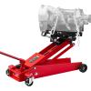 imageVEVOR Adjustable Floor Transmission Jack 1000 LBS Low Profile Hydraulic Transmission Telescoping HeavyDuty Lift Jack 63252 in Lifting Height 360 Swivel Front Wheels1000 lbs