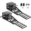 imageVEVOR Air Hydraulic Jack Car Ramps 2PCS 11023 lbs5 Ton Capacity 126 inch Max Height Pneumatic Ramp Jacks with Airbags Wheel Chocks Extension Ramps Heightened Columns HeavyDuty