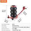 imageVEVOR Air Jack 3 Ton6600 lbs Triple Bag Air Jack Airbag Jack with Six Steel Pipes Lift up to 177 inch450 mm 35 s Fast Lifting Pneumatic Jack with Long Handles for Cars Repair Red3T long Handle