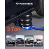 imageVEVOR Air Jack 3 Ton6613 lbs Triple Bag Air Jack Airbag with Six Steel Pipes Lift Up to 177 inch450 mm 16 s Fast Lifting Pneumatic with Short Handles for Car SUV Pickup Truck Repair GarageLong Handle