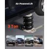 imageVEVOR Air Jack 3 Ton6613 lbs Triple Bag Air Jack Airbag with Six Steel Pipes Lift Up to 177 inch450 mm 16 s Fast Lifting Pneumatic with Short Handles for Car SUV Pickup Truck Repair GarageAdjust Handle