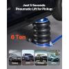 imageVEVOR Air Jack 5 Ton11023 lbs Triple Bag Air Jack Airbag with Six Steel Pipes Lift Up to 183 inch464 mm 410 s Fast Lifting Pneumatic with Adjustable Long Handle for Cars SUVs Pickup Trucks6 Ton Max Lift 265 in