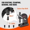 imageVEVOR Arbor Press 3 Ton Manual Arbor Press 122 Maximum Height Cast Iron Heavyduty Manual Desktop Arbor Press Precision Hand Press for Stamping Bending Stretching Forming1T